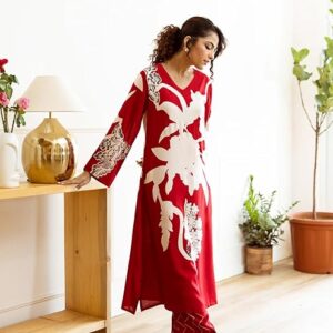 GoSriKi Women's Rayon Viscose Straight Printed Kurta with Palazzo